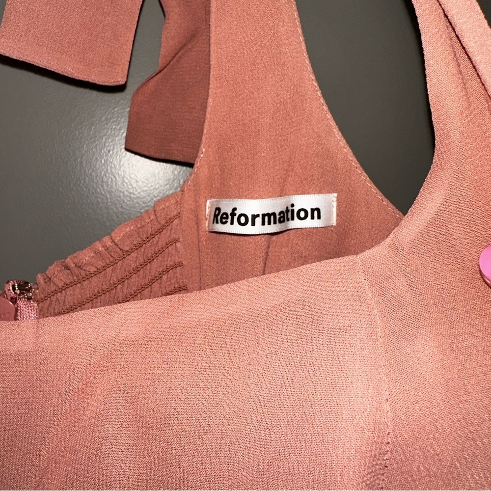 Reformation Dusty Rose Midi Dress - Picture 6 of 8